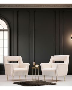 ATELIER DEL SOFA Fotelja Mira, krem - 569HLN1512