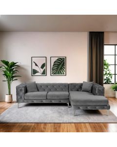 ATELIER DEL SOFA Ugaona garnitura Como Eco, desna, antracit