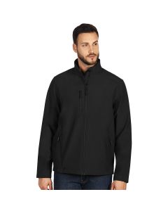 Muška softshell jakna SKIPPER – 8.000 mm, polar postava, 550 g, OEKO-TEX, crna – veličina XL