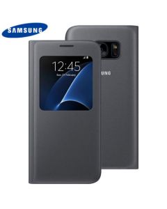 SAMSUNG Maska sa preklopom i prozorom S7, crna - EF-CG930-PBE