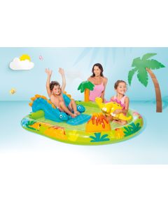 INTEX Bazen zabavni park  na naduvavanje mali Dino 191 x 152 x 58 cm, 57166NP - 57166NP