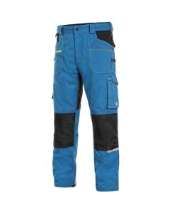 CANIS Radne pantalone do struka Stretch, svetloplava/crna - 5738956