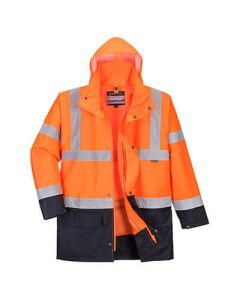 PORTWEST Jakna visoke vidljivosti S766 Essential 5u1 Hi-Vis, narandžasta/plava - 57484XXXL