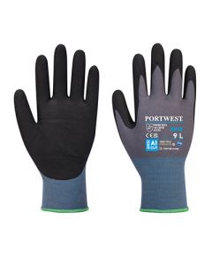 PORTWEST Rukavice AP65 NPR Pro nitrilna pena, crno/siva - 57493-1M