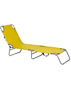 SLOVAKIA TREND Ležaljka Panama 188x55x27cm, žuta - 58059