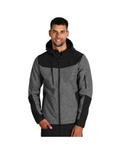 Softshell jakna PANTHER GREY sa kapuljačom, crna – veličina XL