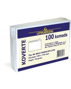 OCTOPUS Koverat b-6-bb beli 1000/1 samolepljivi  unl-0027box - 5822-1-1