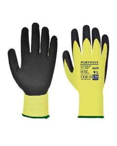 PORTWEST Rukavice Vis-Tex PU A625, žuta/crna - 58239-1L