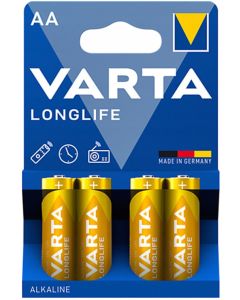VARTA Baterija alkalna AA 1.5V LR6 MN1500 Longlife, 4 kom (cena po komadu)