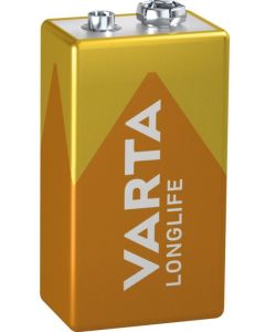 VARTA Baterija alkalna Longlife 9V 6LR61 MN1604, 1 kom - 45735