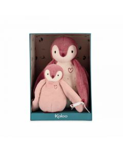 KALOO Plišana igračka Mama i beba pingvin, pink - K212004