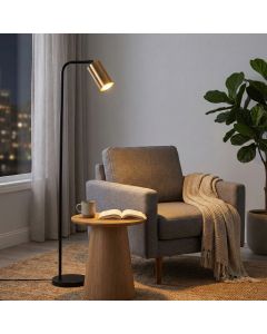 OPVIQ Podna lampa Emek 4081, crna/zlatna