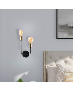 OPVIQ Zidna lampa Dolma 3081, crna/zlatna