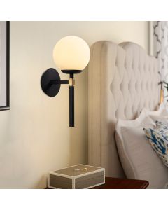OPVIQ Zidna lampa Gondol 3041, crna/bela