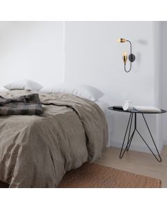 OPVIQ Zidna lampa Kadeh 3211, crna/zlatna