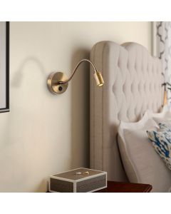 OPVIQ LED zidna lampa Reading 3242, zlatna