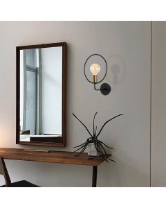 OPVIQ Zidna lampa Circle 3260, crna/zlatna