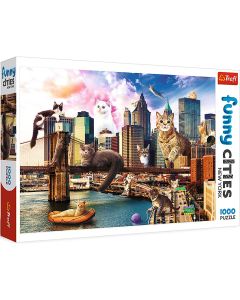 TREFL Puzzle Cats in New York - 1.000 delova - 103795-T10595