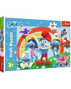 TREFL Puzzle Štrumfovi - 24 dela - 103260-T14374