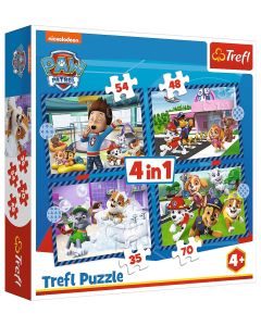 TREFL Puzzle Patrolne šape - 4u1 (54, 48, 35 i 70 delova) - 103836-T34650