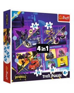 TREFL Puzzle 4u1 Discover Batwheels 34658 - 35, 48, 54, 70 delova - 102833-T34658