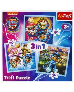 TREFL Puzzle 3u1 Patrolne šape 34869 - 20, 36, 50 delova - 102863-T34869