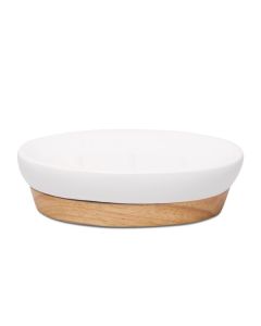 DEKOR DOM Posuda za sapun Jupiter, bela - 039009