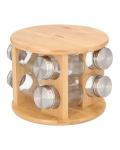 DEKOR DOM Stalak za začine 19x15cm Bambou 8/1, natural - 039018