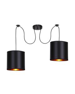 Candi Lux Viseća Lampa Crna 2 2x40W E27 - 15106-1-1