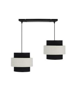 Benta 2 Visilica Crna Krem 2x40W E27 - 15099