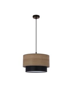 Ruben Viseća Lampa Crna - Orah 1x60 E27 - 15095-1-1