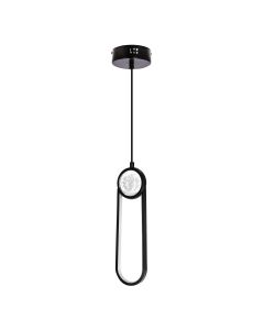 Lacrima Viseća Lampa Crna 10cm 15W LED 3000K - 15069-1-1