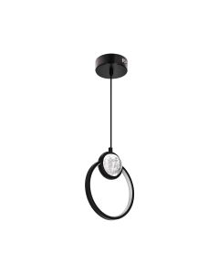 Lacrima Viseća Lampa Crna 15W LED 3000K - 15068-1