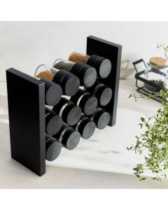 DEKOR DOM Stalak za začine OTTO 21x26cm 12kom - Black - HML