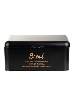 DEKOR DOM Kutija za hleb ESCILLE 33x19x15 cm - Black - HML