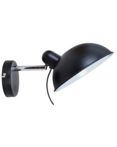 Durio Zidna Lampa Crna 1x40W E14 - 15139-1