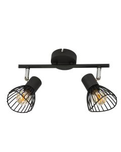 Fly Plafonska Lampa Crna 2 2x40W E14 - 15126