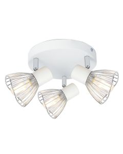 Fly Plafonska Lampa Bela Hrom 1 3x40W E14 - 15123