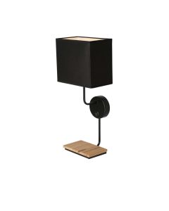 Keto Zidna Lampa sa Prekidačem Crna 1x40W E14 - 15148