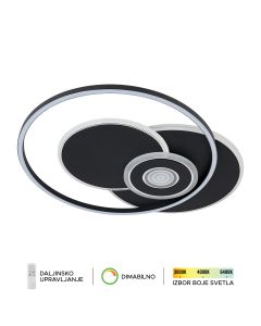 FORMA LED plafonska lampa 36W 3000K,4000K,6400K F2103-36C BK