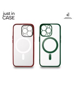 JUST IN CASE 2u1 Extra case MIX Magnetic za iPhone 13 PRO, srebna/crvena - MAG106GNRD