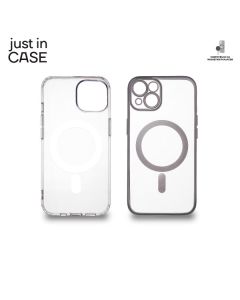 JUST IN CASE 2u1 Extra case MAG MIX paket srebrni za iPhone 14 - MAG108SL