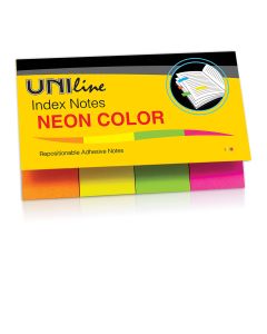 UNI LINE Blok samolepljivi 20x50mm 200 lista 4 boje neon unl-0171