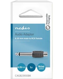 NEDIS Audio Adapter CAGB23935BK, 6.35mm RCA, ženski - 45976