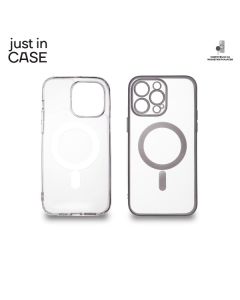 JUST IN CASE 2u1 Extra case MAG MIX paket srebrni za iPhone 14 Pro Max - MAG111SL