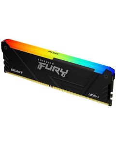 KINGSTON DDR4 32GB 3200MHz [FURY BEAST RGB], Non-ECC UDIMM, CL16 1.35V, 288-Pin 2Rx8