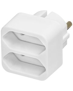 HOME Adapter sa dve euro utičnice, NV 1/WH - 4443