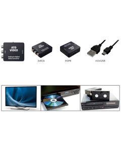HOME Analogno - digitalni video konverter, 3 x RCA na HDMI - ATD VIDEO - 12783