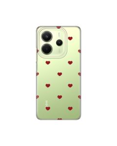 Maska za Xiaomi Redmi Note 14 4G (SRB) Red Hearts Silikonska Print
