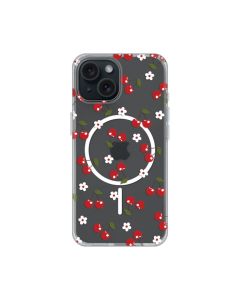 Maska za iPhone 15 6.1 Cute Cherries Print Magsafe - 8021046